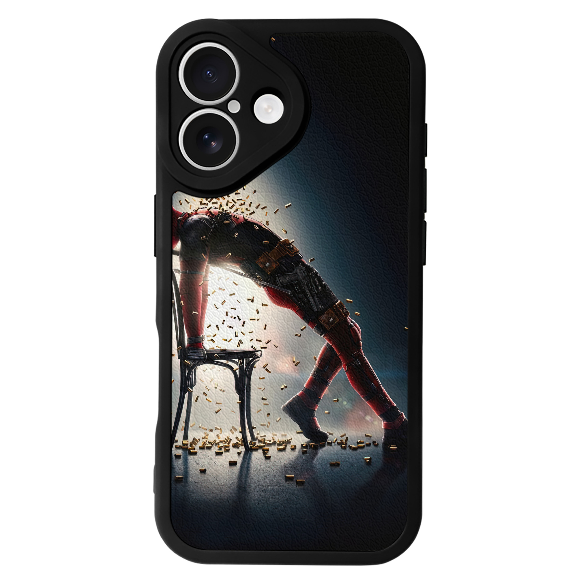 （画像用） Deadpool デッドプール 【iPhone 16シリーズ対応】シリコンスマホケース（レザー調） 材質：シリコン